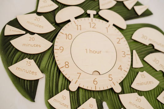 Timber Learning Clock- My Luxeve