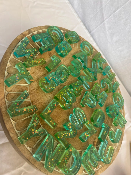 Resin Alphabet Letter and Number Set- My Sensory Mind
