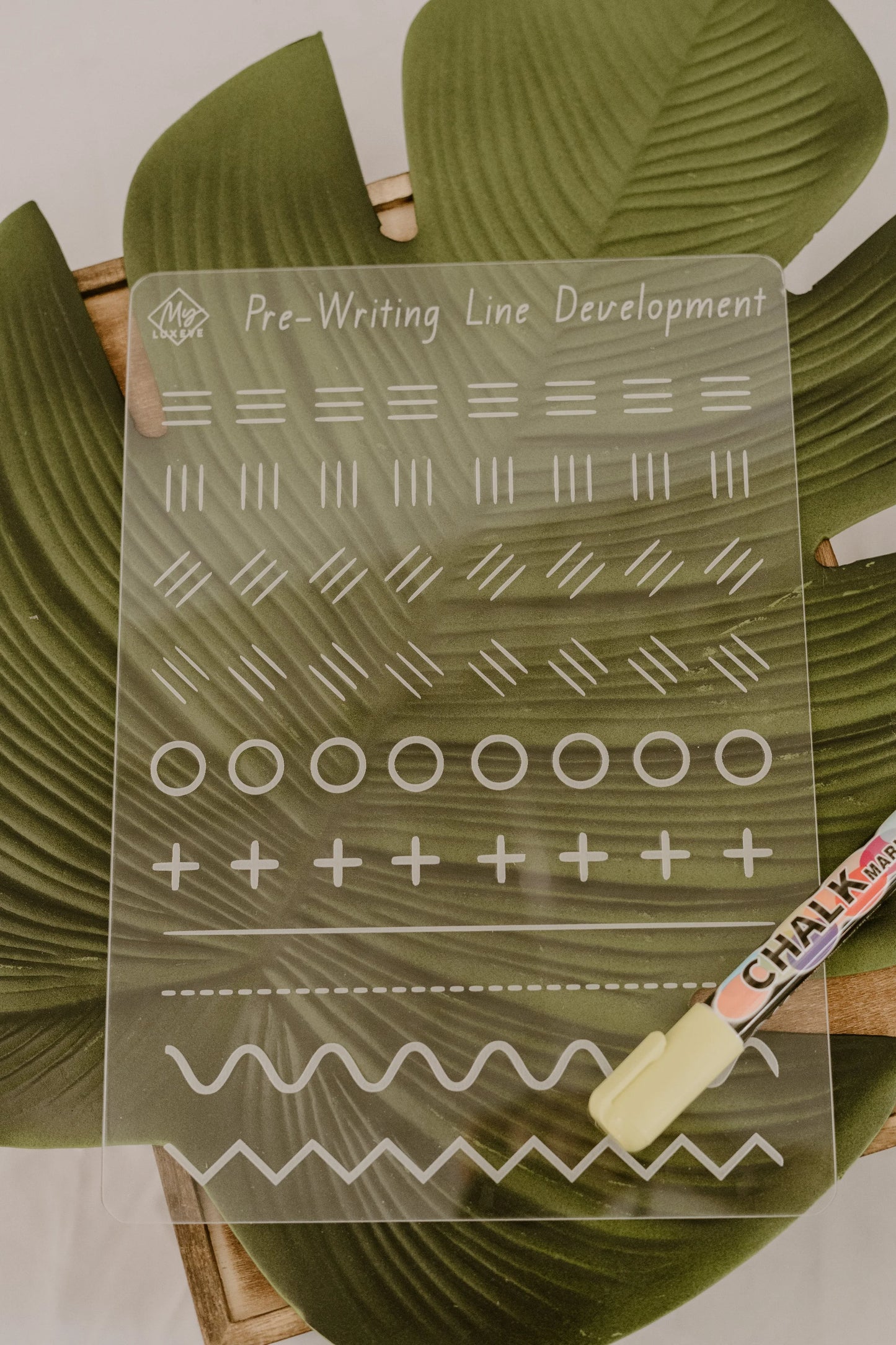 Pre-Writing Line Development Tracing Board- My Luxeve