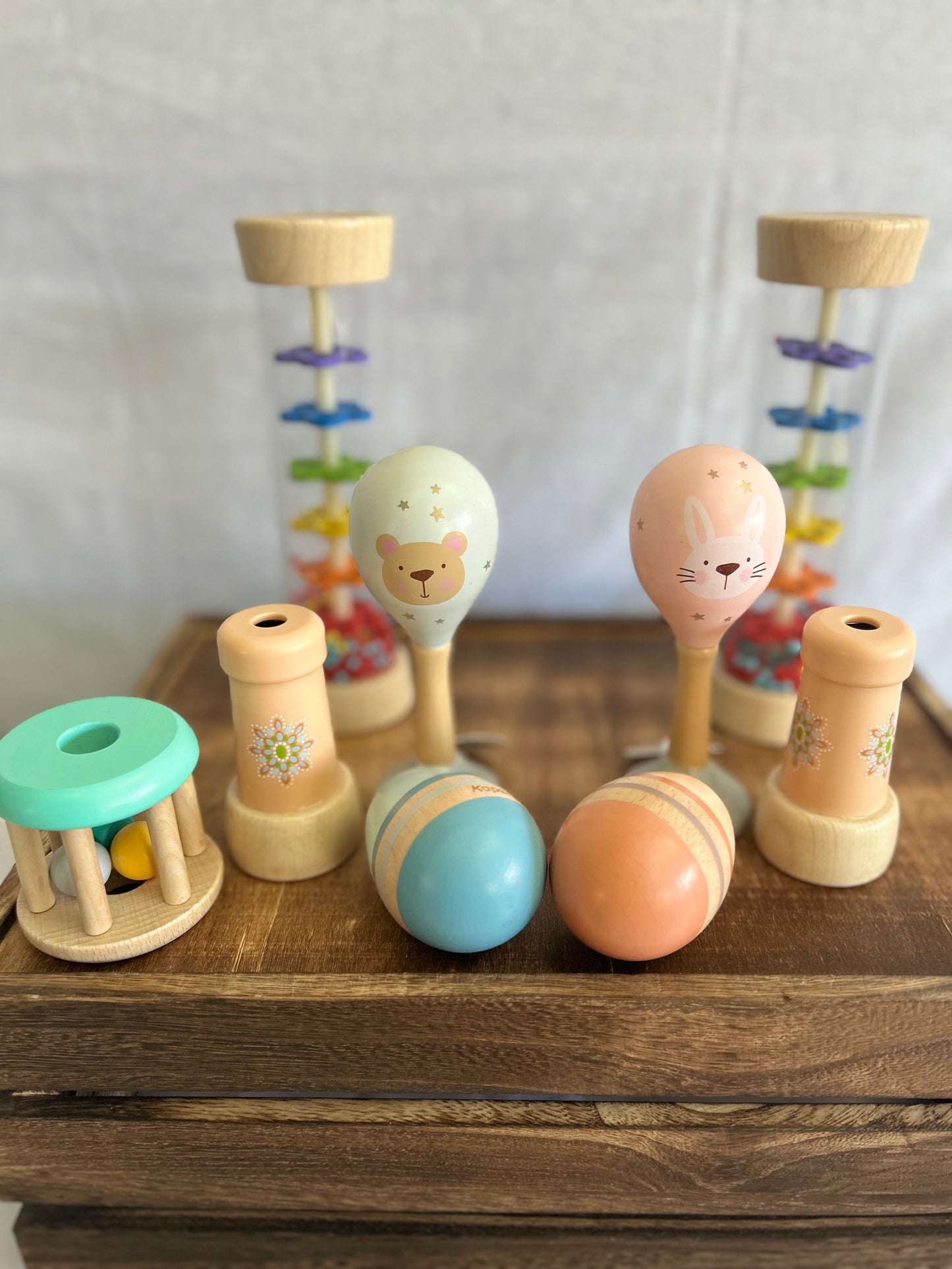 Kaper Kidz Wooden Baby Animal Maraca