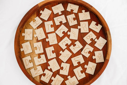 Auslan Alphabet Match Puzzle- My Luxeve