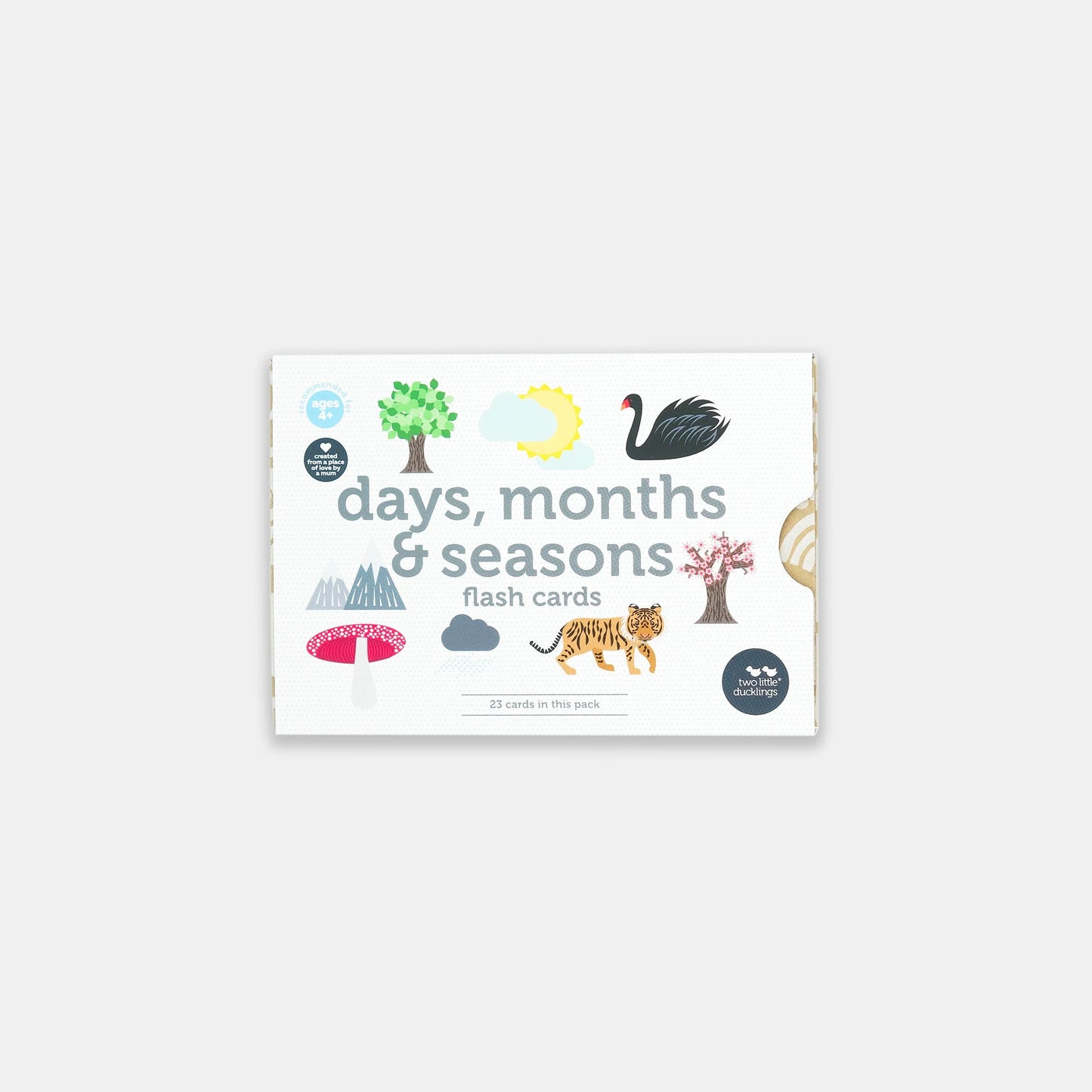 Days, Months and Seasons Flashcards- Two Little Ducklings