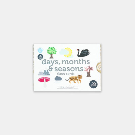 Days, Months and Seasons Flashcards- Two Little Ducklings