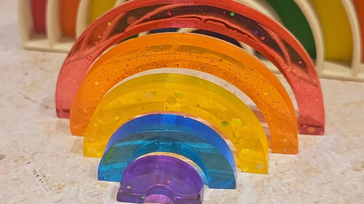 Rainbow Stacking Play- My Sensory Space